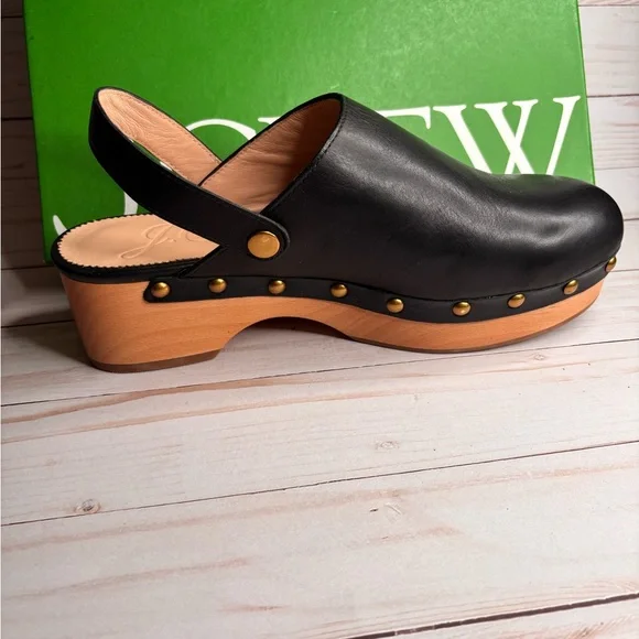 J. Crew Black Mules with Gold Studs - Picture 2 of 5